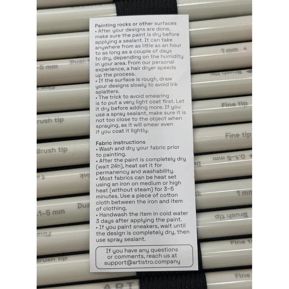 Artistro 72 Marker Set Dual-Tip Multicolor, Fine Tip & Brush Tip, Zipper Case